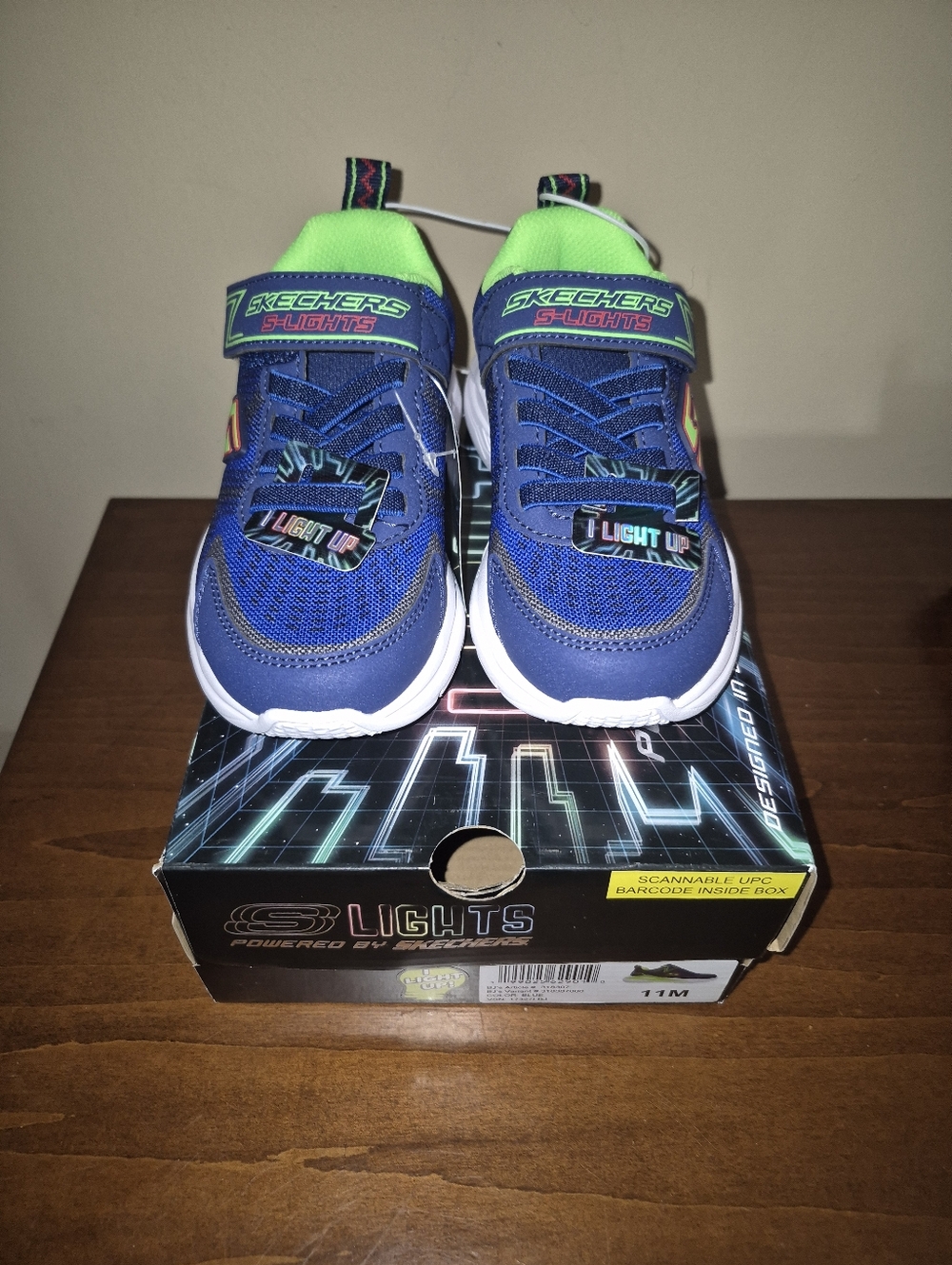 Kids' Blue Light-Up Sneakers